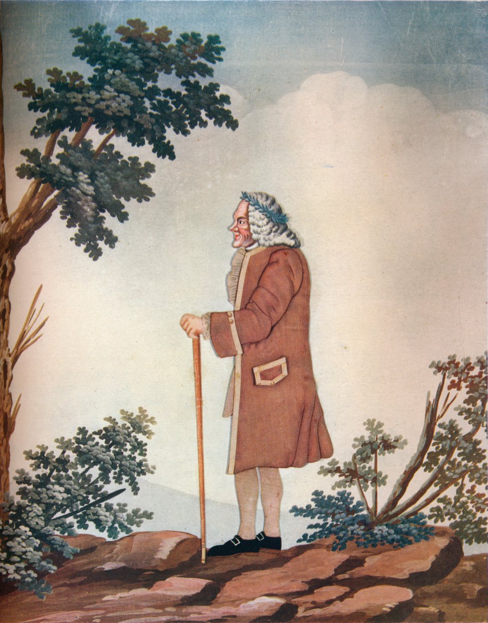 "Retrato de Voltaire", século XVIII de Johann Huber