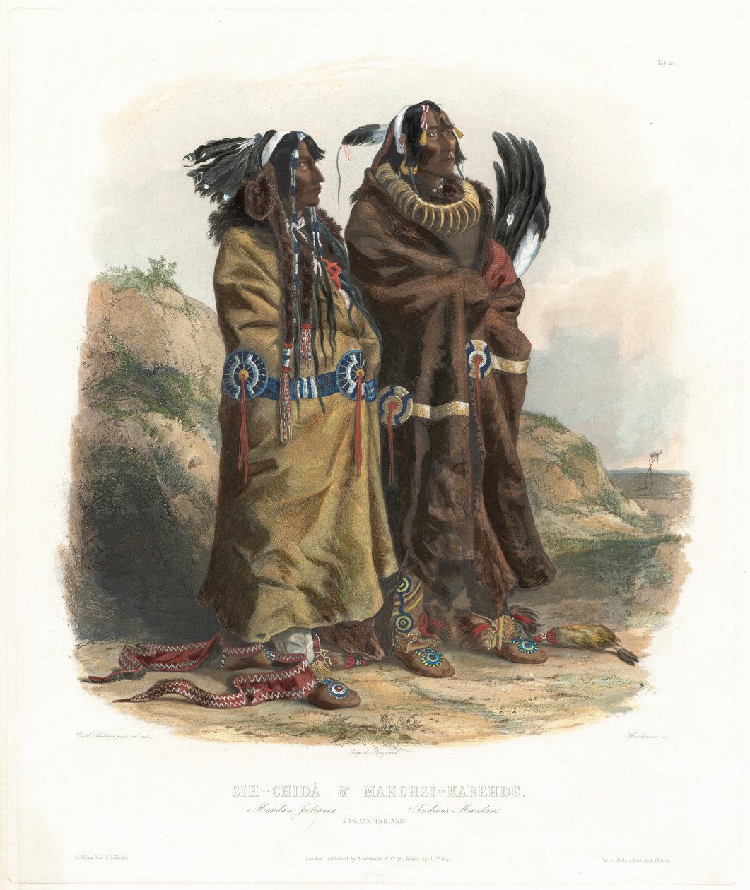 Sih-Chidä e Mahchsi-Karehde de Johann Hürlimann, after Karl Bodmer