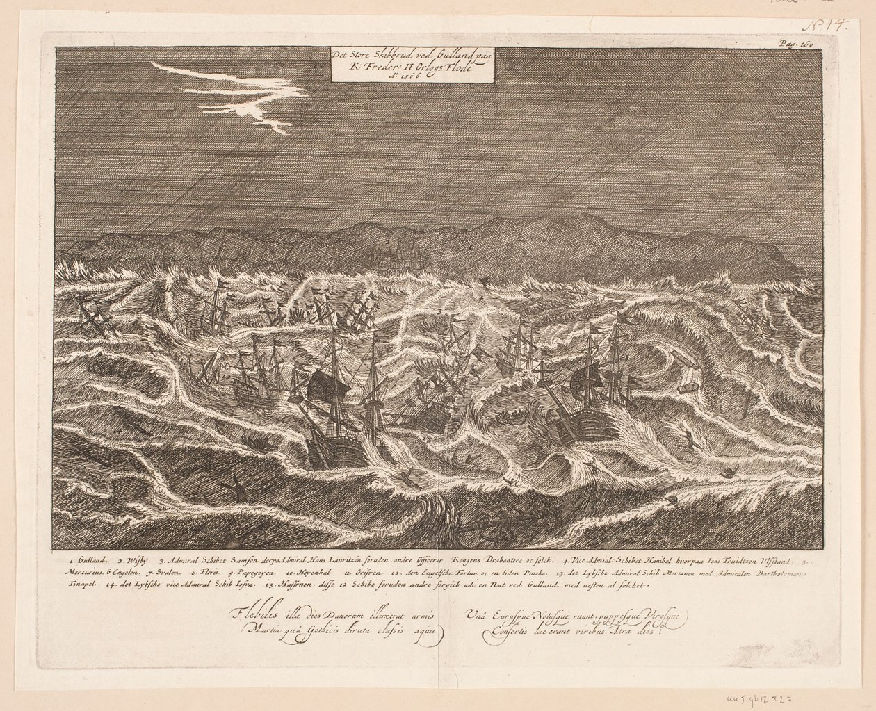 O naufrágio em Gulland, 1566 de Johann Husman