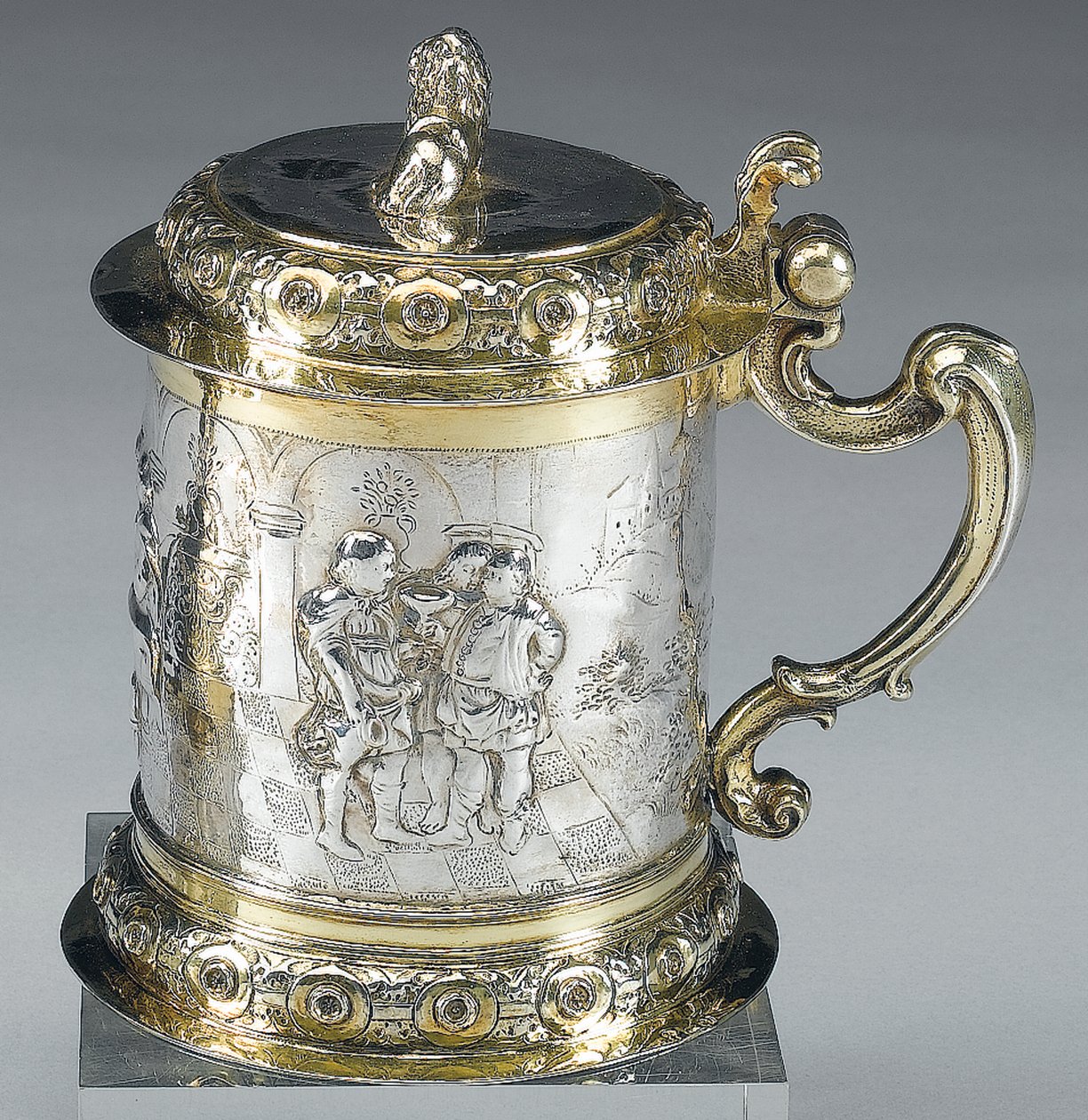 Tankard, Danzig, c.1680 (pacote prata dourada) (ver também 469712) de Johann II Rohde