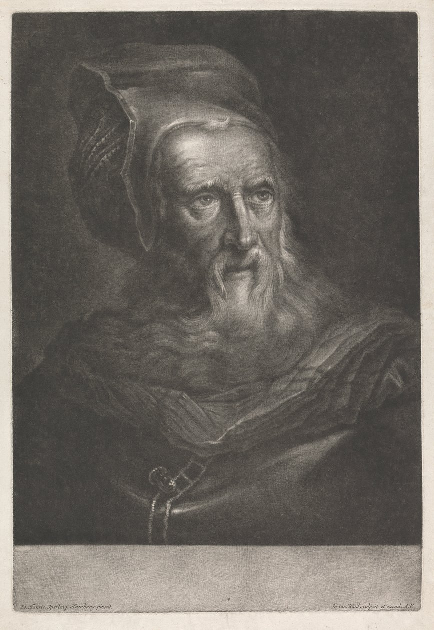 O Homem a usar um chapéu de Johann Jacobus Haid