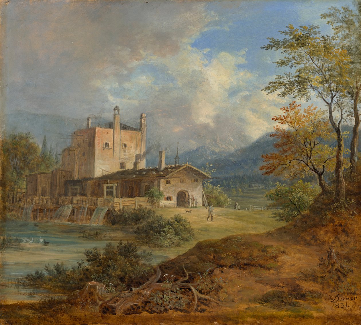 Martelo de ferro nas montanhas de Johann Jakob Dorner der Jüngere