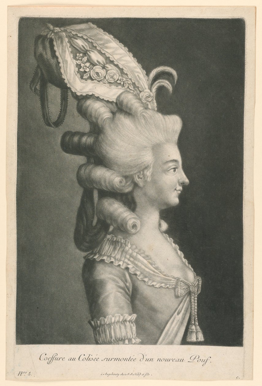 Coeffure no Coliseu encimado por um novo pufe de Johann Jakob Haid