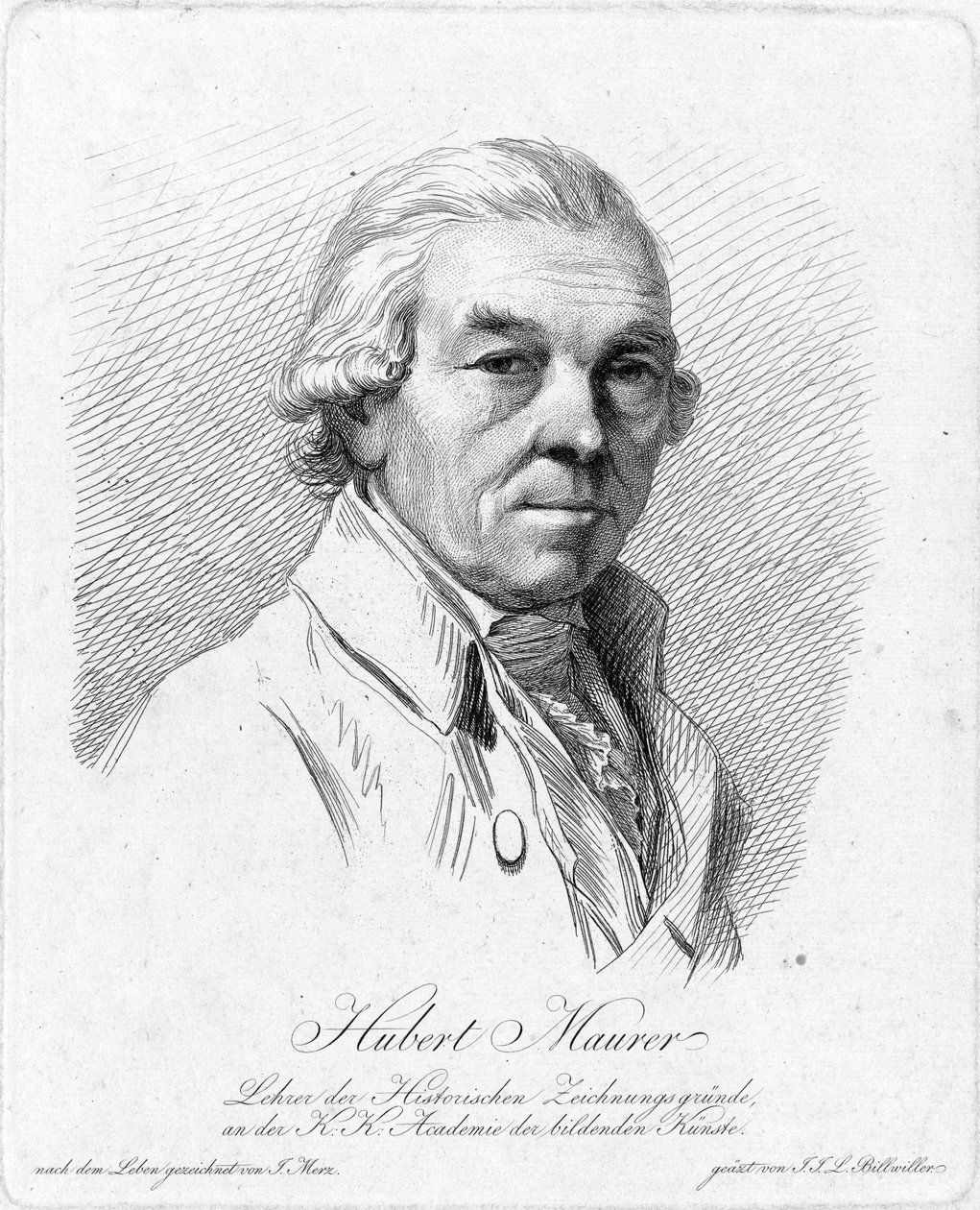 Pessoa representada: Hubert Maurer de Johann Jakob Laurenz Billwiller