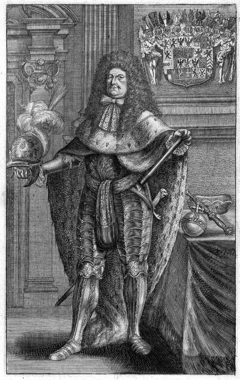 Retrato de Frederico Guilherme 1620-1688, Eleitor de Brandemburgo, Duque da Prússia, 1683 de Johann Jakob Vogel