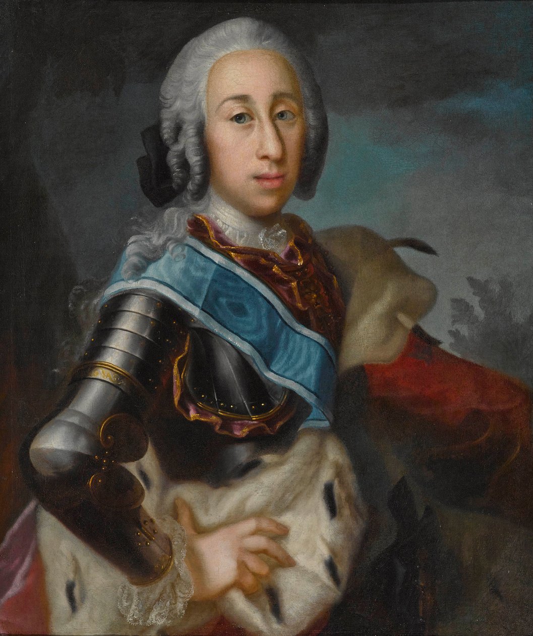 Clemente François De Paule, príncipe de BAVIERE - Clemente Francisco da Baviera (1722-1770) - Johann Jonas Michael (c. 1715-1791). Óleo sobre tela de Johann Jonas Michael