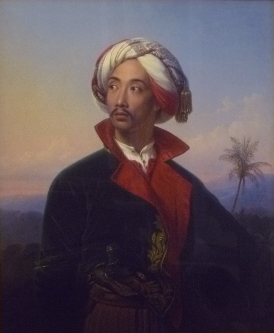 Retrato do Príncipe Raden Saleh Syarif Bustaman (1811-1880) de Johann Karl Bähr