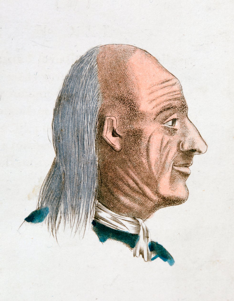 As características faciais de uma pessoa jovial e gentil, 1808 de Johann Kaspar Lavater