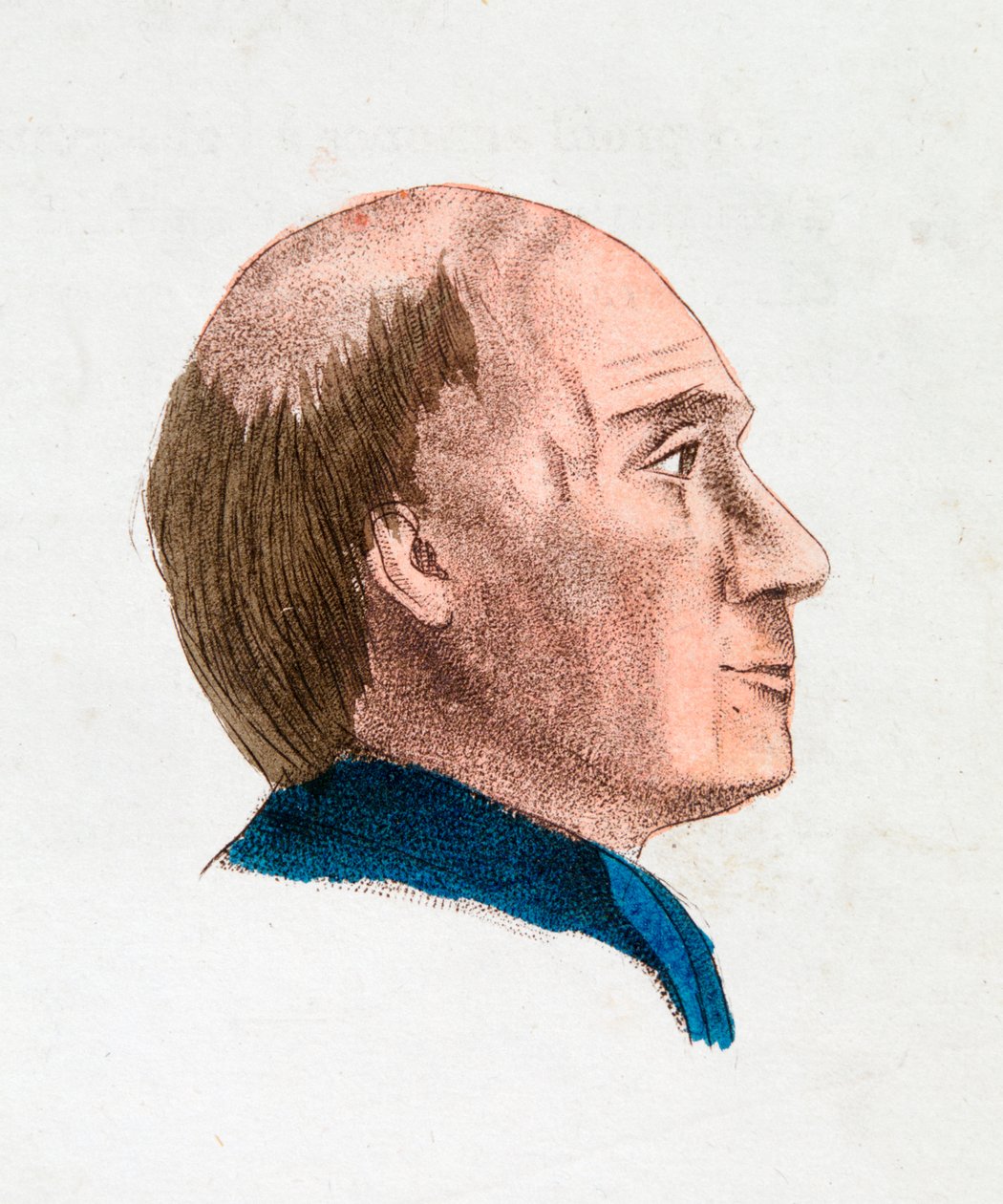 As características faciais de uma pessoa filosófica e profunda, 1808 de Johann Kaspar Lavater