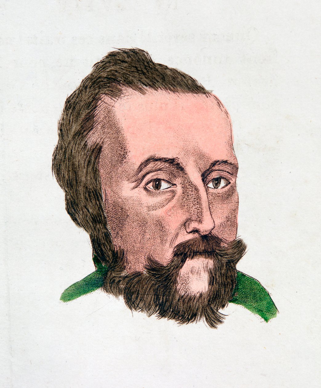 As características faciais de uma pessoa estrita e inteligente, 1808 de Johann Kaspar Lavater