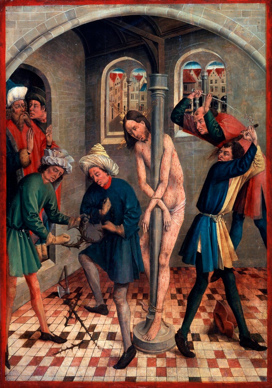 A Flagelação de Cristo, antes de 1457. de Johann Koerbecke