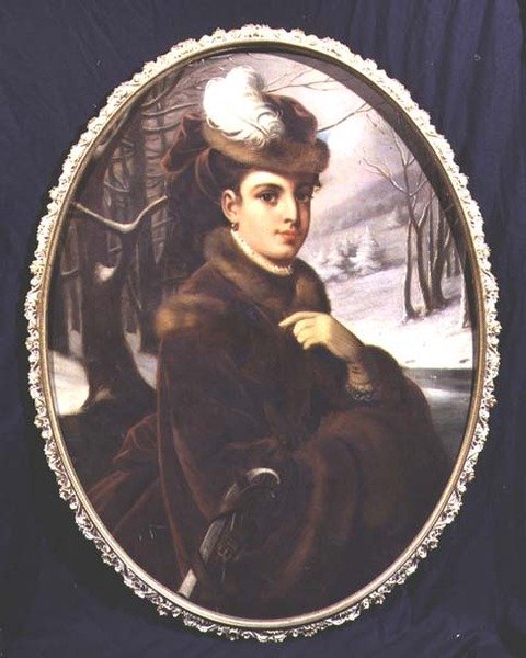 Retrato de uma elegante senhora austríaca de Johann Kurtweil