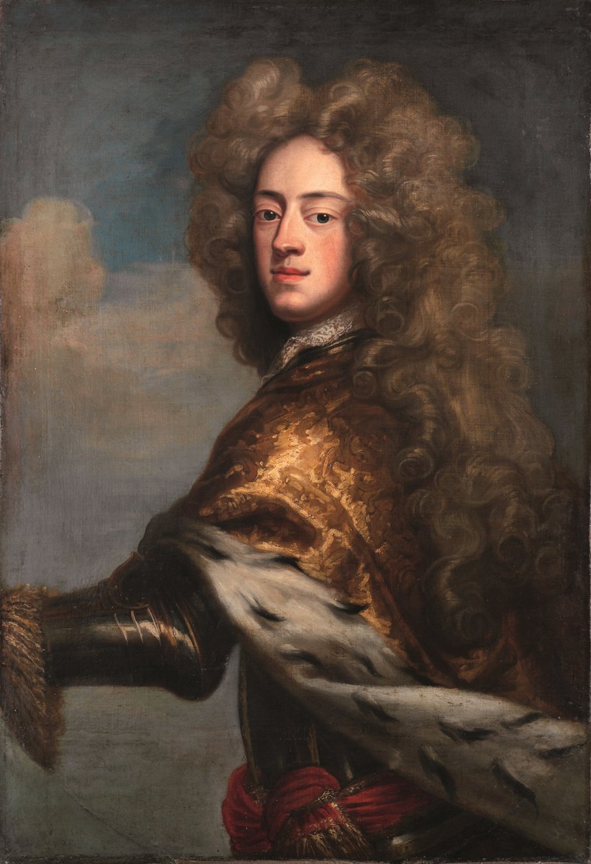 George II como príncipe de Gales de Johann Leonhard Hirschmann