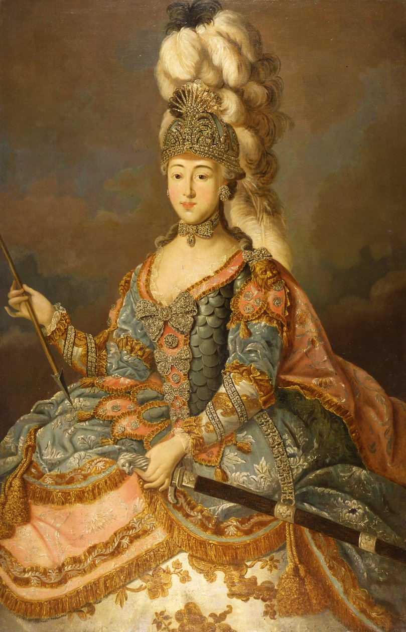 Retrato da condessa Anna Petrovna Sheremetyeva 1744-1768, 1769. de Johann Ligotsky