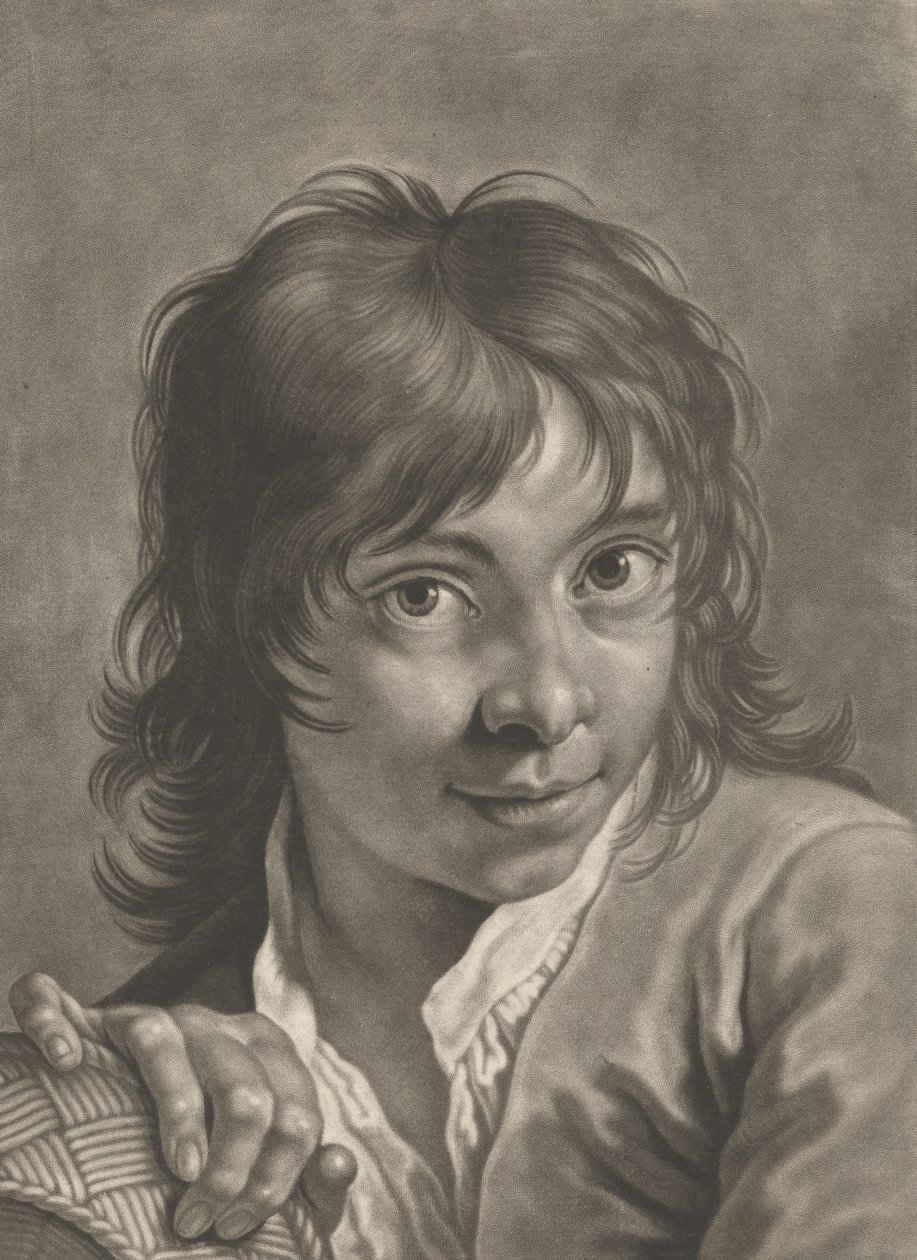 Retrato de um Rapaz com um Cesto de Johann Lorenz Haid
