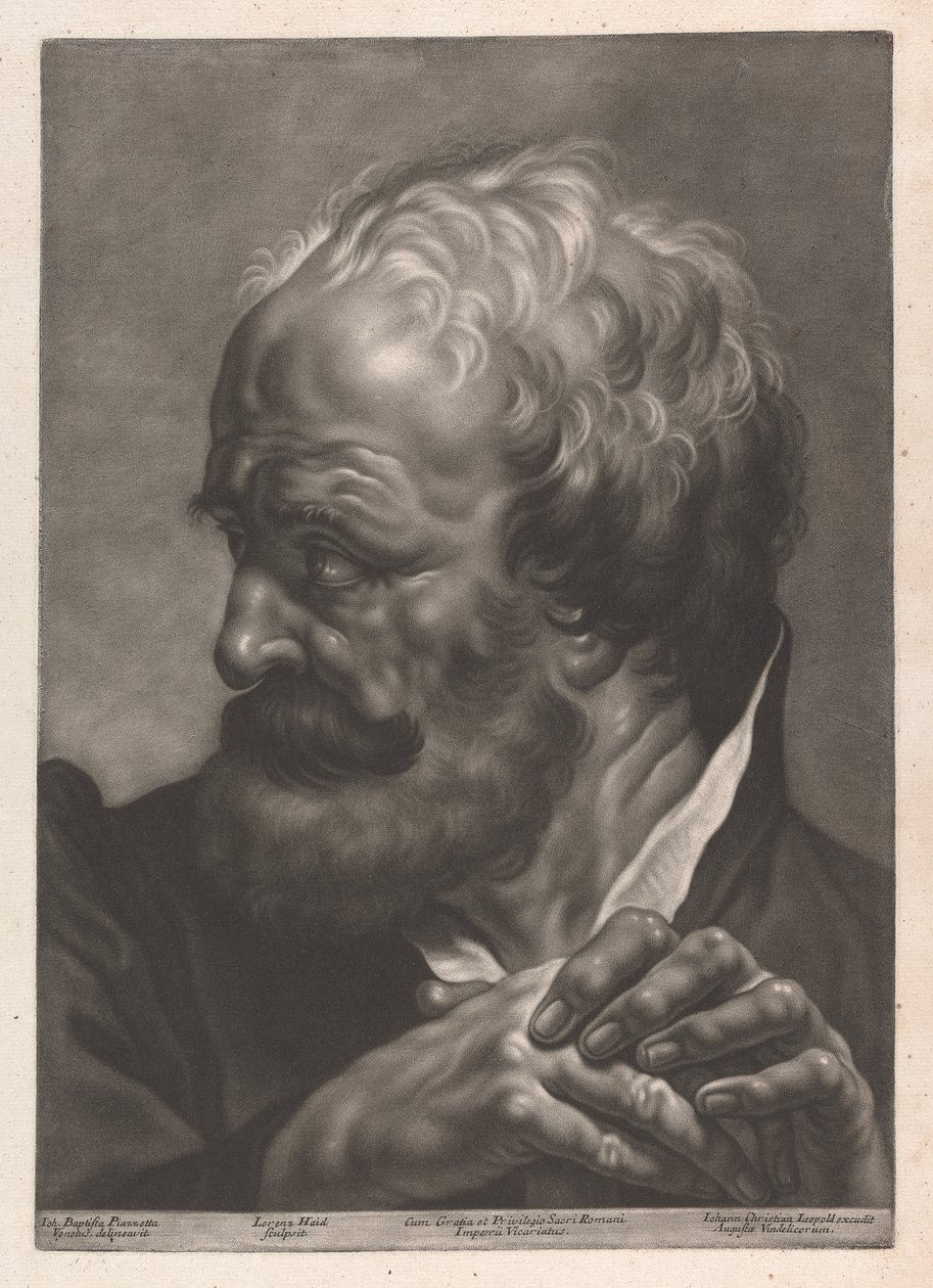 Retrato de um Homem de Johann Lorenz Haid