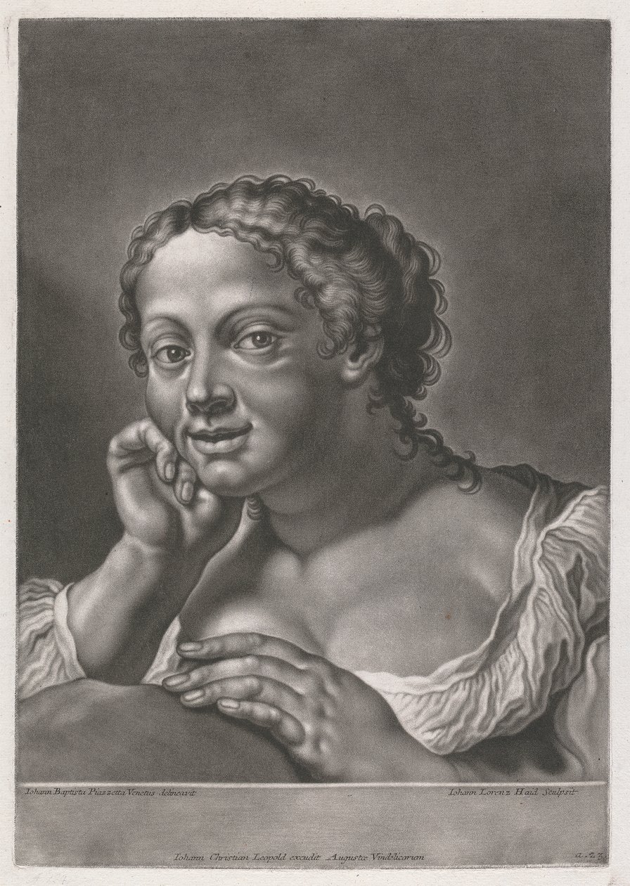 Retrato de uma Mulher de Johann Lorenz Haid