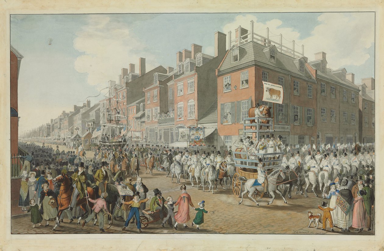 Desfile dos Victuallers de Johann Ludwig Krimmel