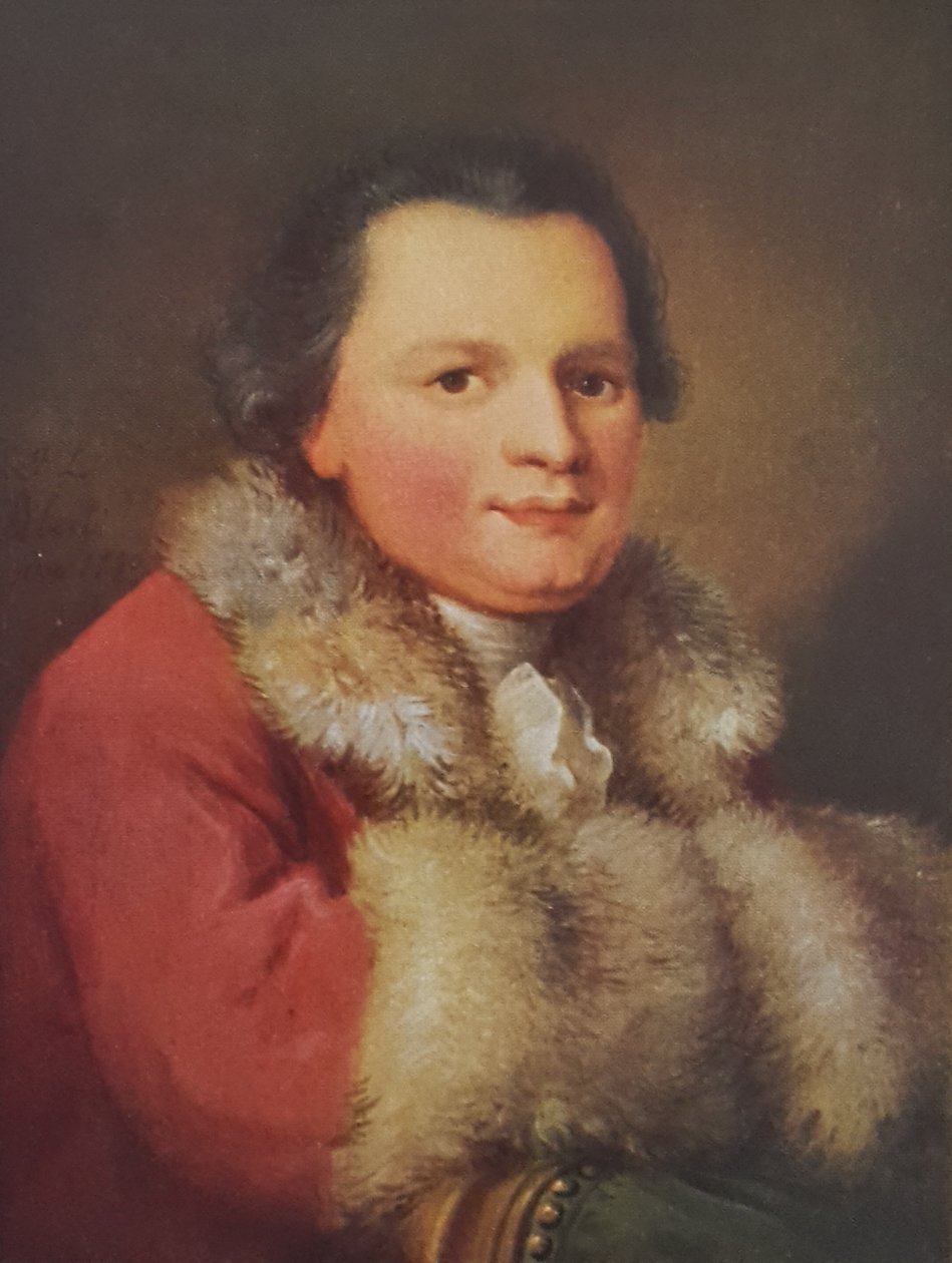 Alemão: Retrato de Beat Ludwig Walthard, editor. de Johann Ludwig Aberli