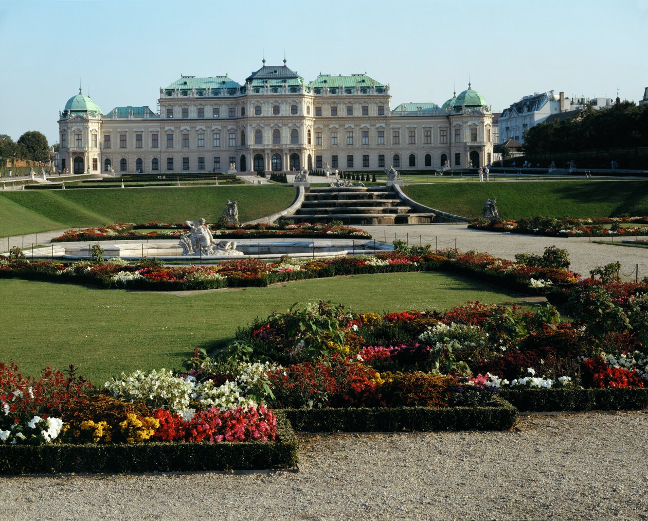 Palácio Belvedere, residência de verão do Príncipe Eugénio de Saboia ... de Johann Lukas von Hildebrandt