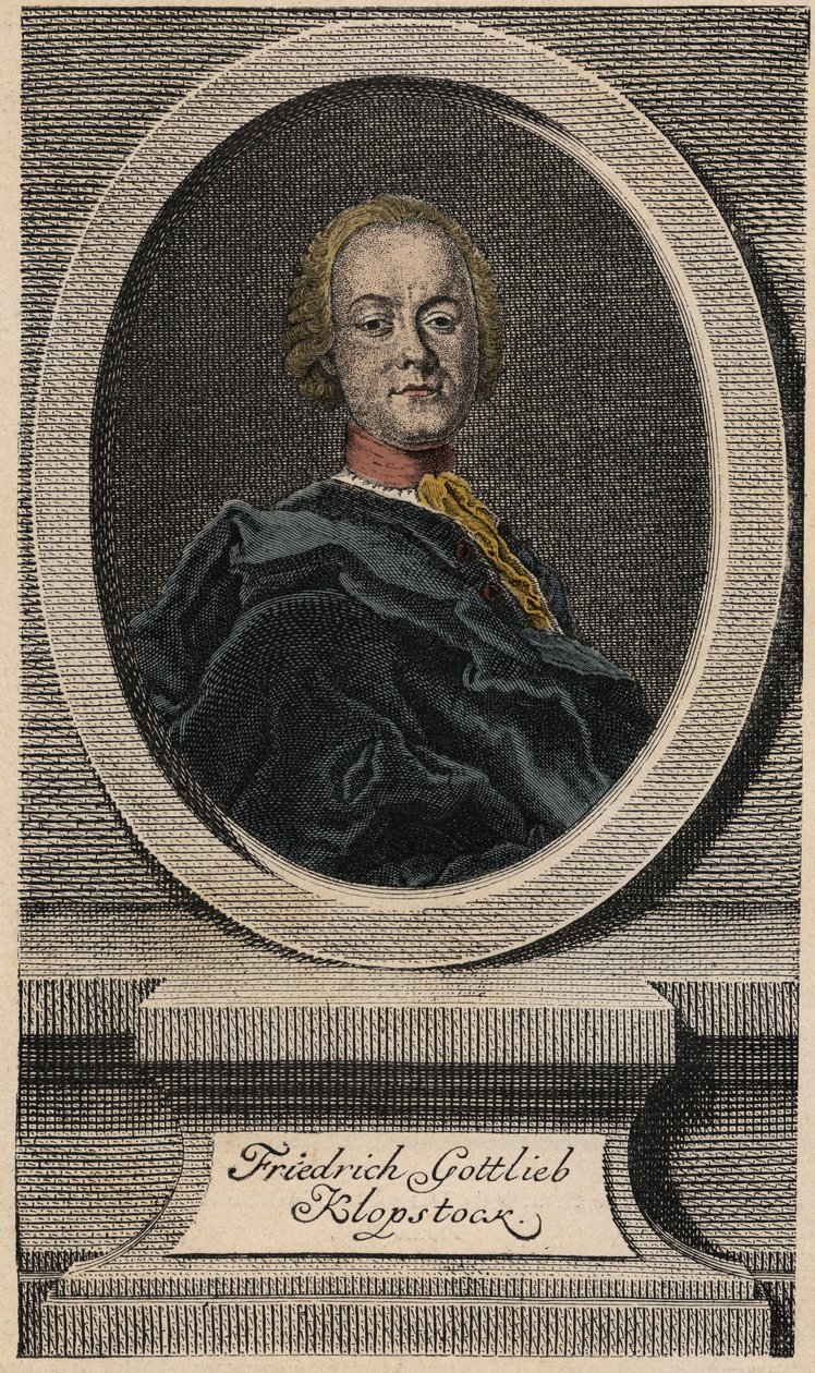 Friedrich Gottlieb Klopstock (1724-1803), poeta alemão de Johann Martin Bernigeroth