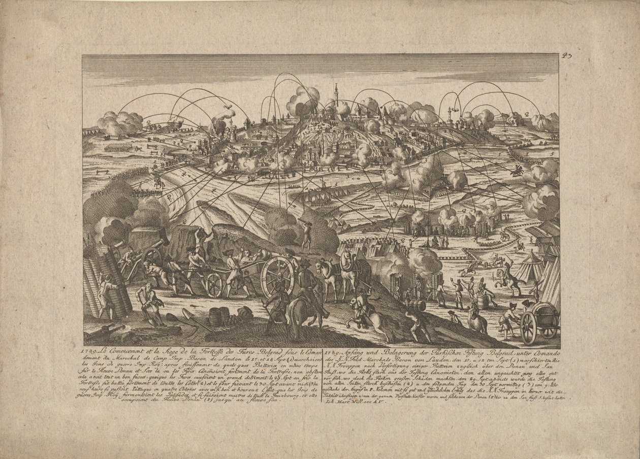 A captura de Belgrado em 8 de outubro de 1789, 1789 de Johann Martin Will