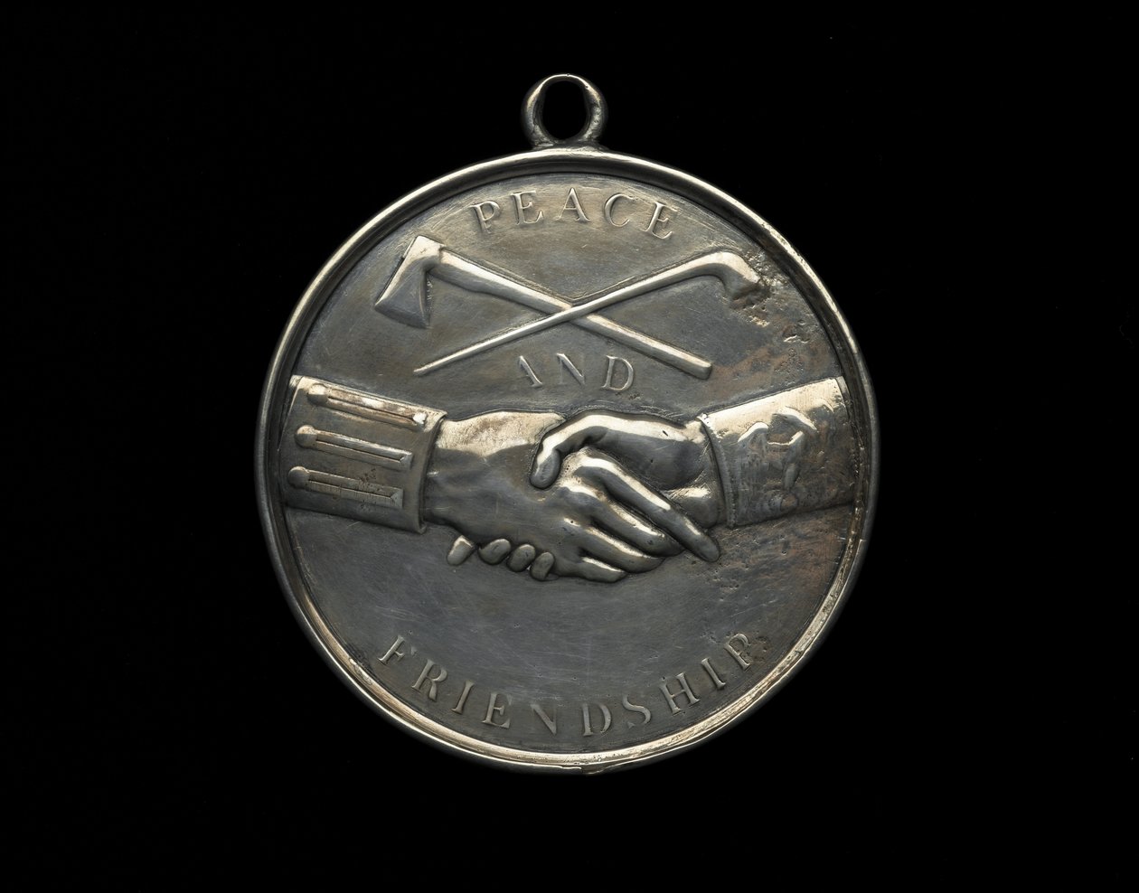 Medalha de Thomas Jefferson Indian Peace, c.1801 (prata) de Johann Mathias Reich