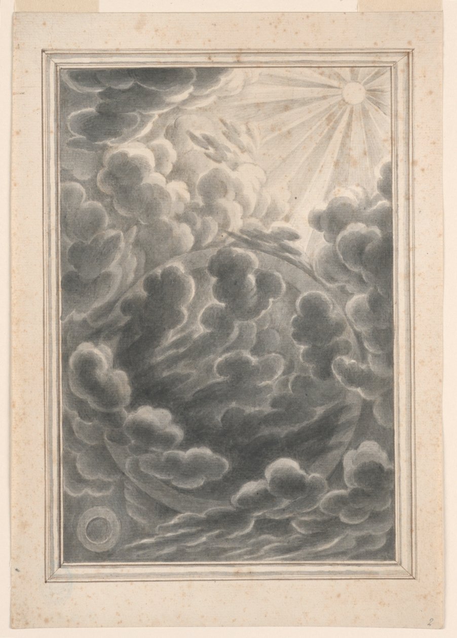 Estudo para A Criação da Luz, Placa 3, Physica Sacra de Johann Melchior Füssli