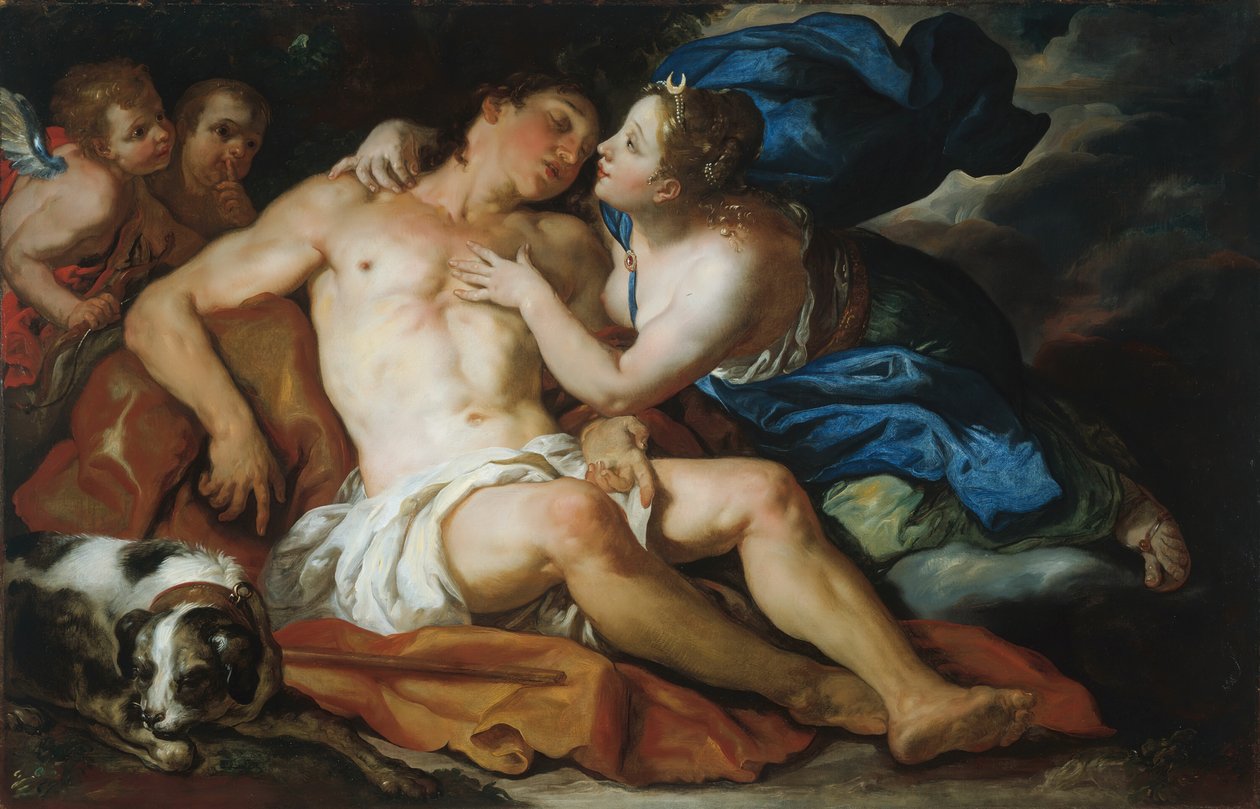 Diana e Endymion, 169095. de Johann Michael Rottmayr