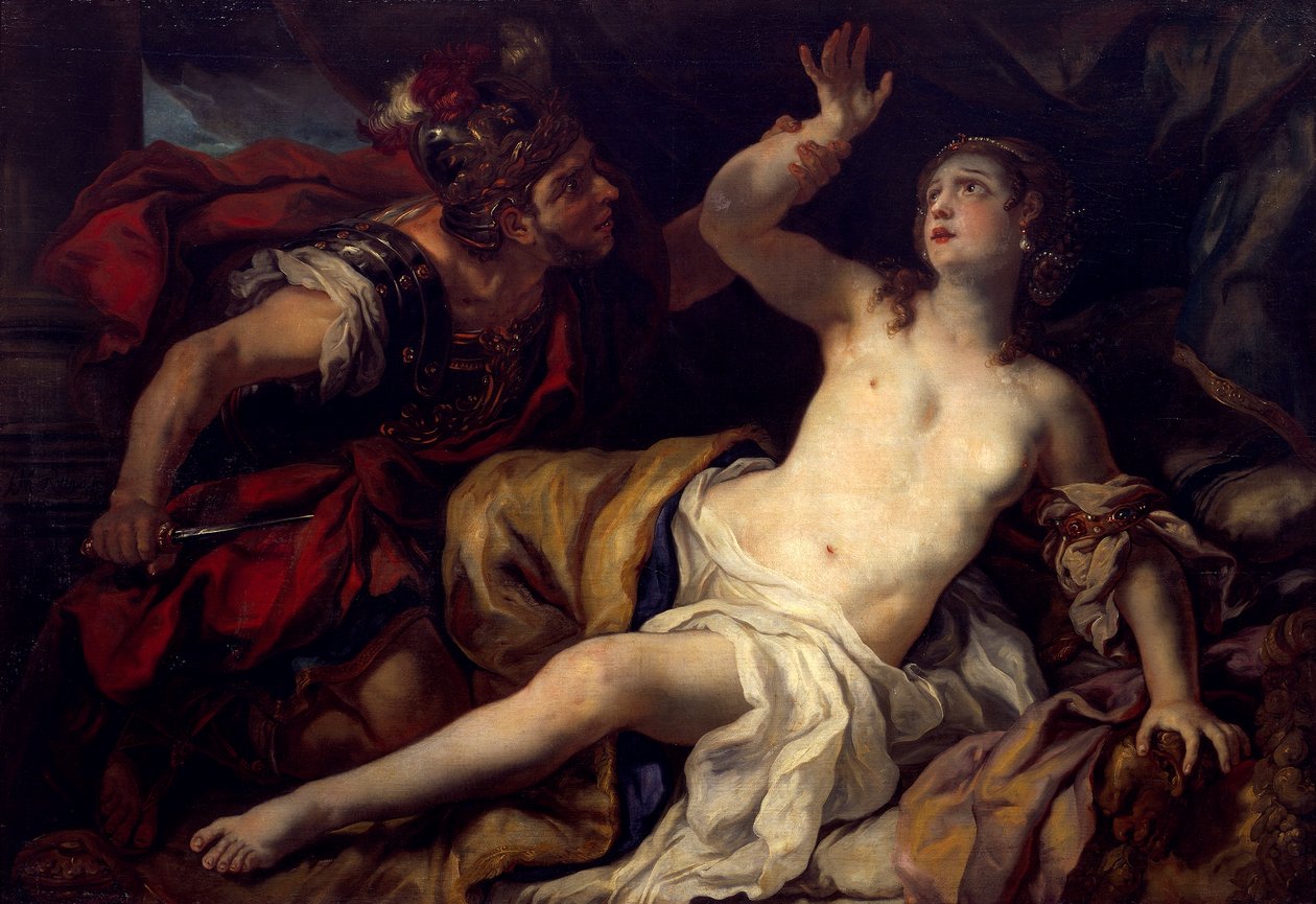 Tarquínio e Lucretia de Johann Michael Rottmayr