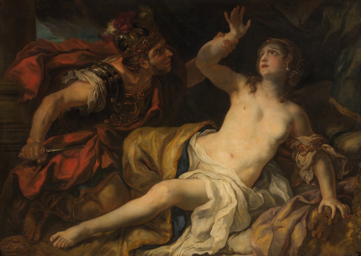 Tarquinius e Lucretia de Johann Michael Rottmayr