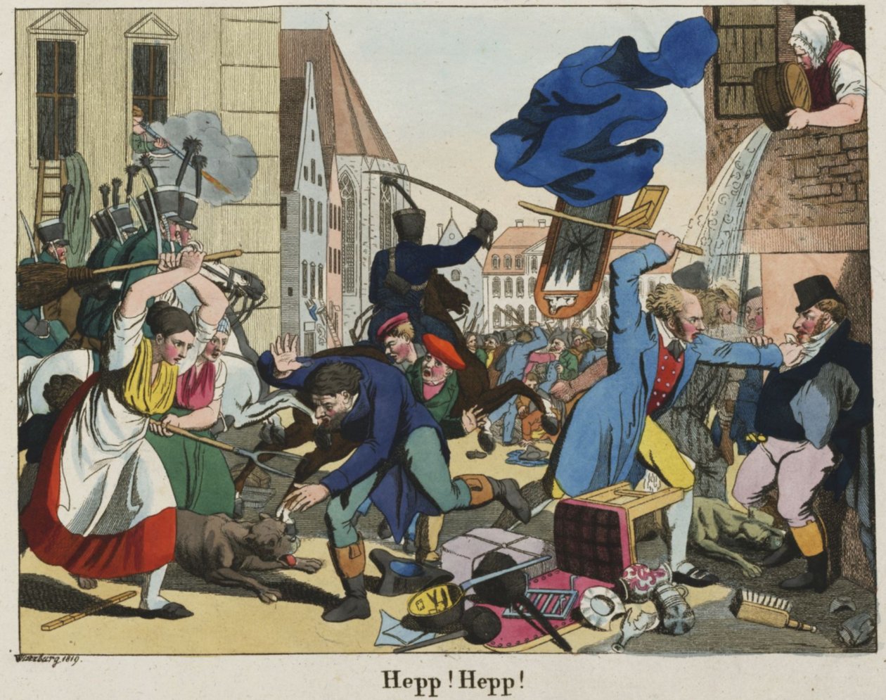 Hep Hep Krawalle 1819 de Johann Michael Voltz