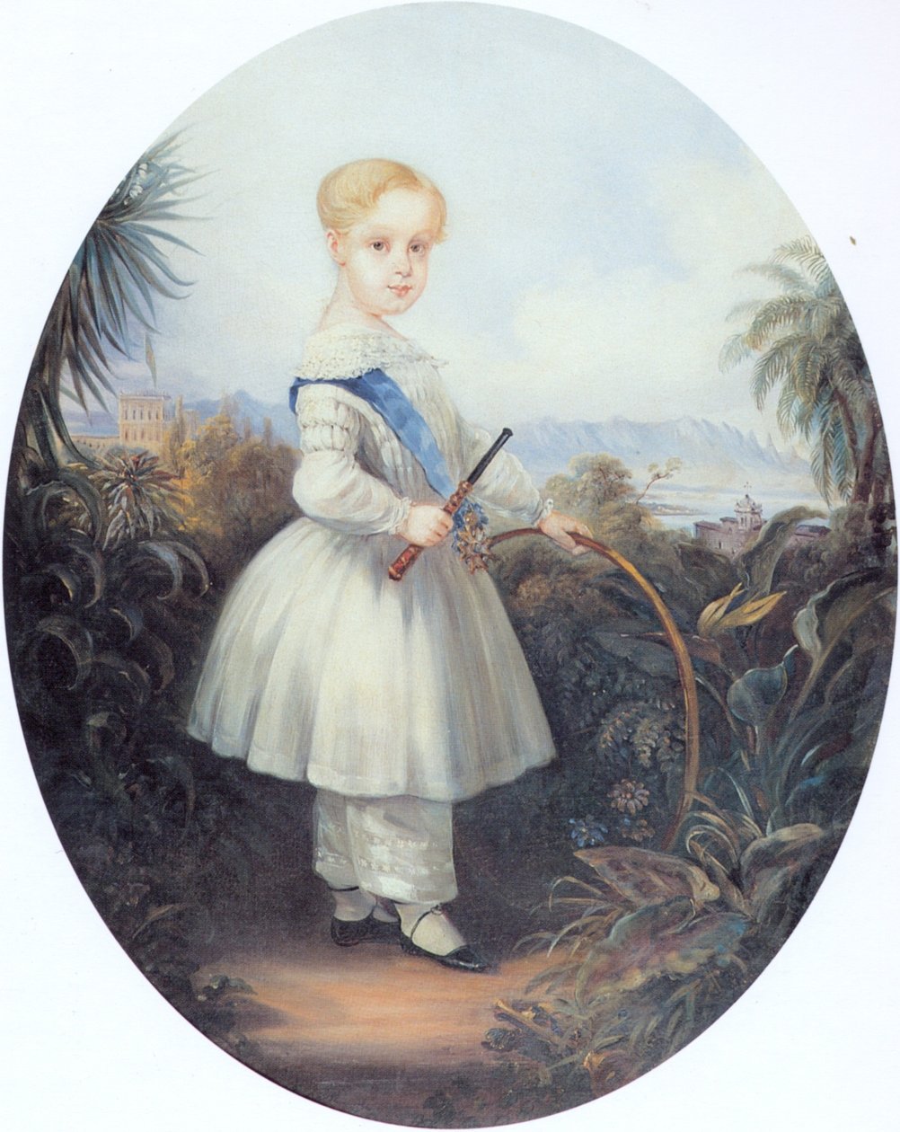 Afonso, Príncipe Imperial do Brasil, filho mais velho de D. Pedro II. 1846. de Johann Moritz Rugendas
