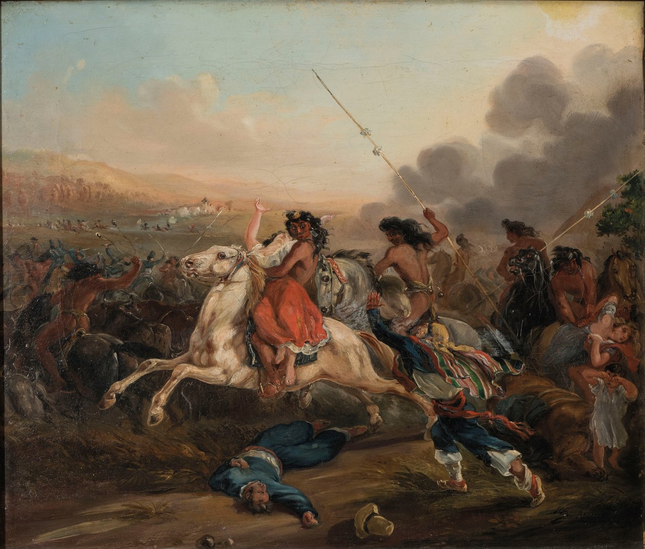 O Arrebatamento (El Malón) de Johann Moritz Rugendas