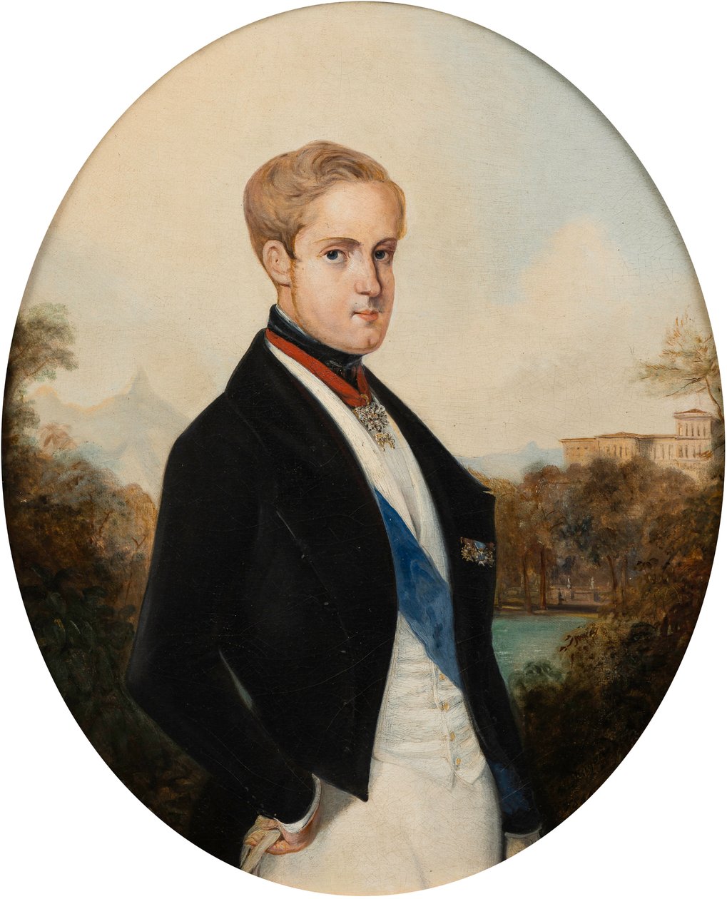 Retrato do Imperador Pedro II do Brasil 1825-1891, 1846. de Johann Moritz Rugendas