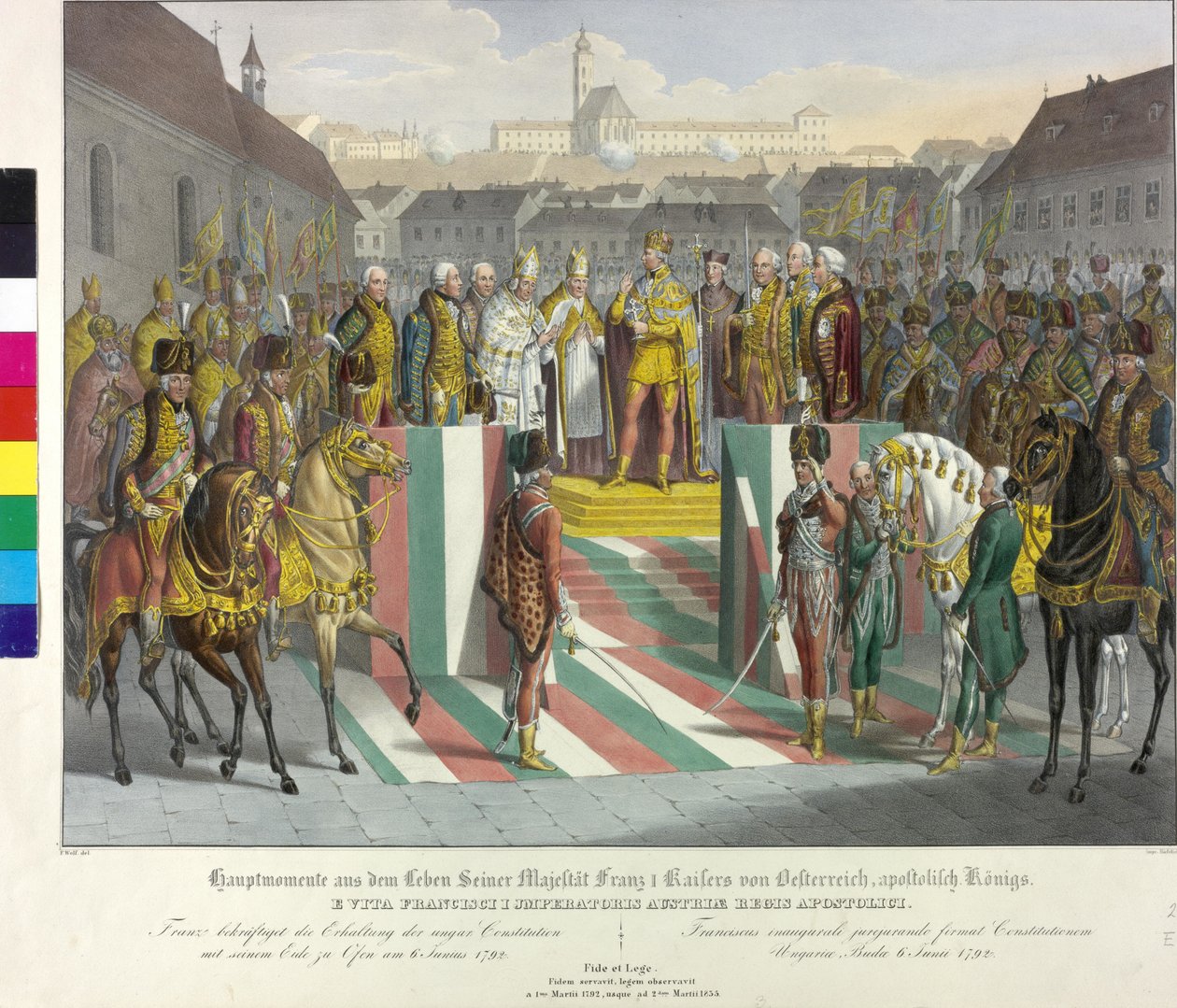 Coroação em fogão 1792 de Johann Nepomuk Hoechle