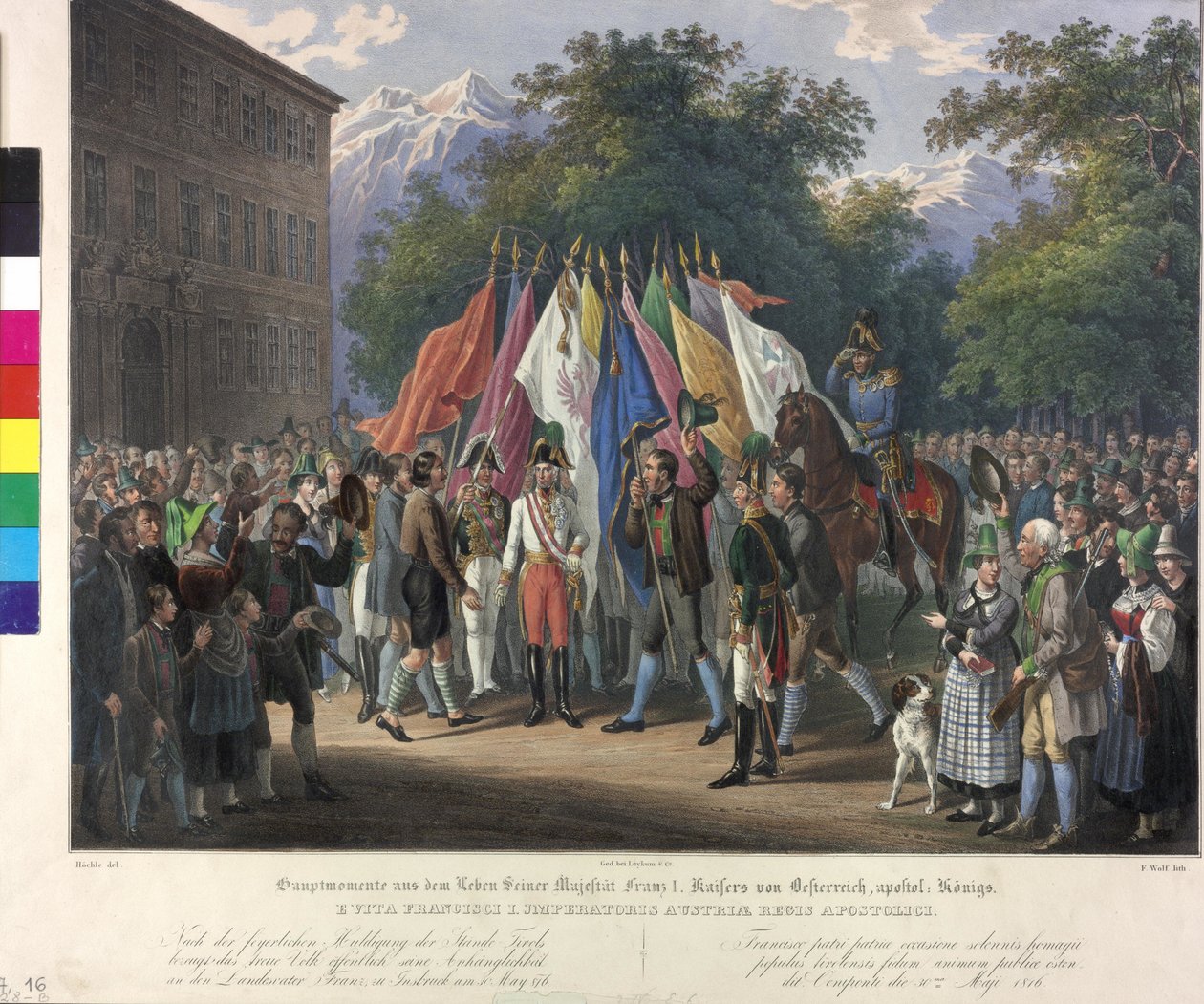 Homenagem hereditária no Tirol 1816 de Johann Nepomuk Hoechle
