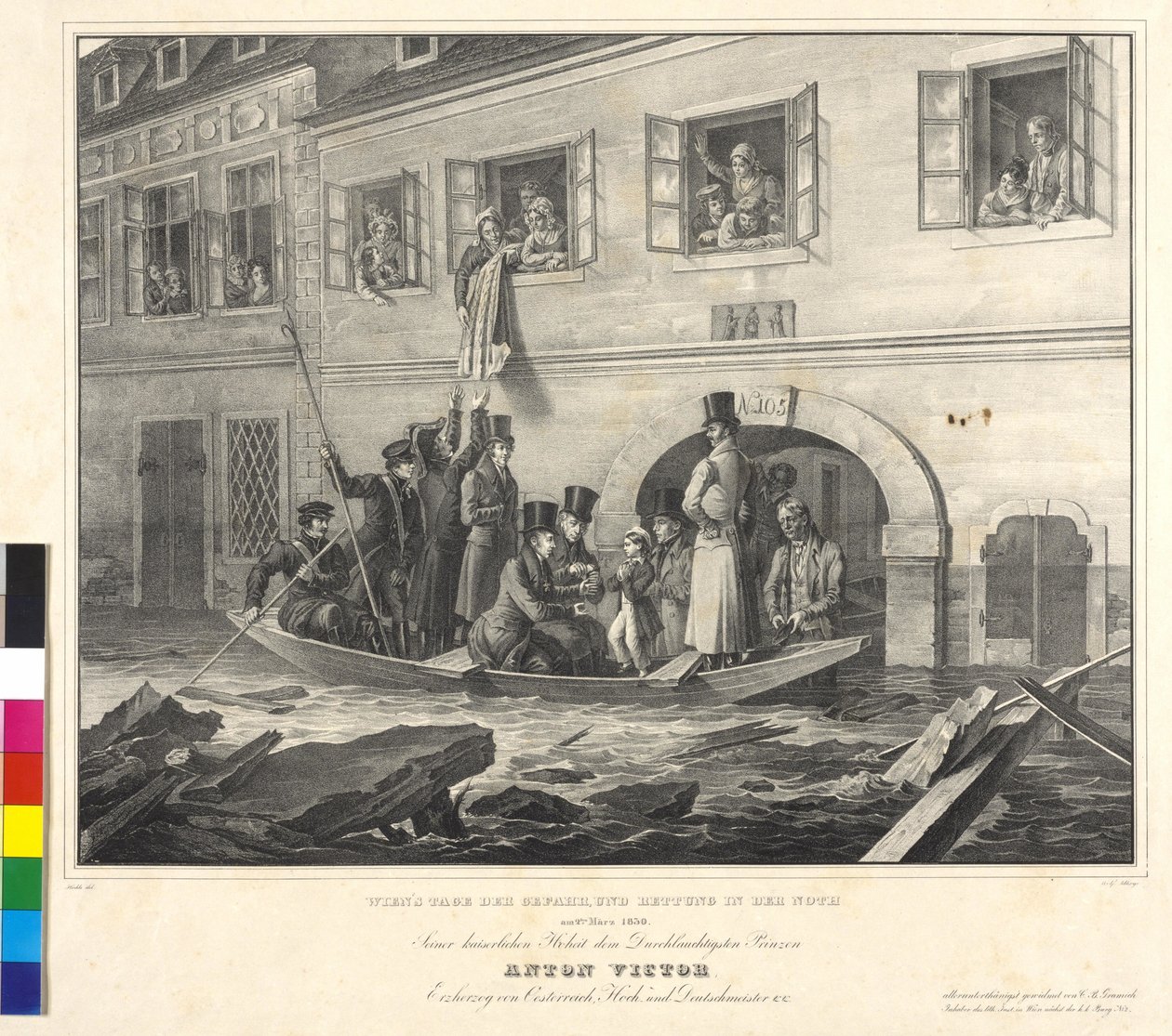 Do dia do perigo em Viena e do salvamento no Noth em 2 de março de 1830 de Johann Nepomuk Hoechle