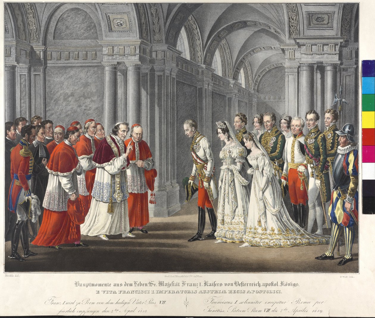 Receção no Pope 1819 de Johann Nepomuk Hoechle
