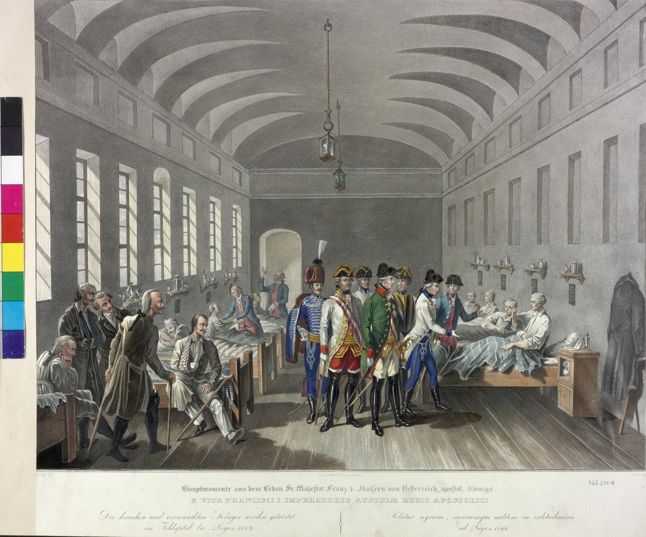 Visita ao hospital de campanha de Lugoj 1789 de Johann Nepomuk Hoechle