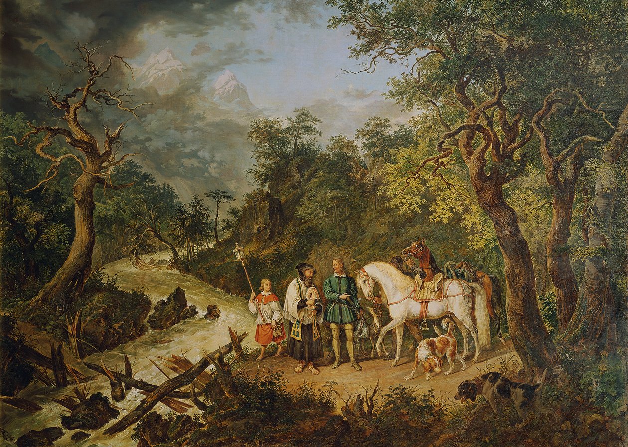 Rudolf dos Habsburgos e o Sacerdote de Johann Nepomuk Höchle