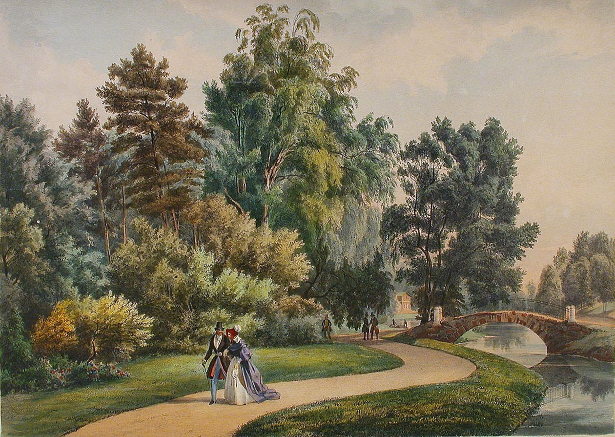 A propriedade Vlakhernskoye-Kuzminki, c. 1840 de Johann Nepomuk Rauch