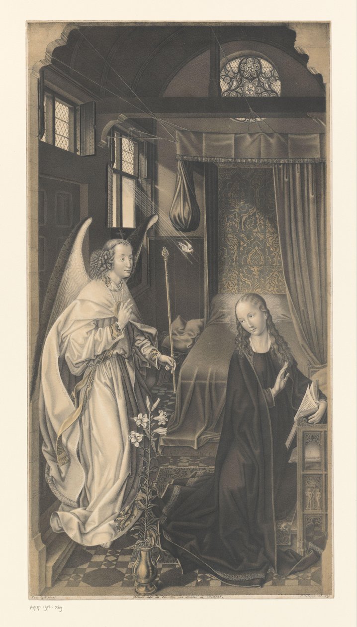 Aviso Obras da coleção dos irmãos Boisserée (título da série) Galerie des Frères Boisserée (título da série) de Johann Nepomuk Strixner