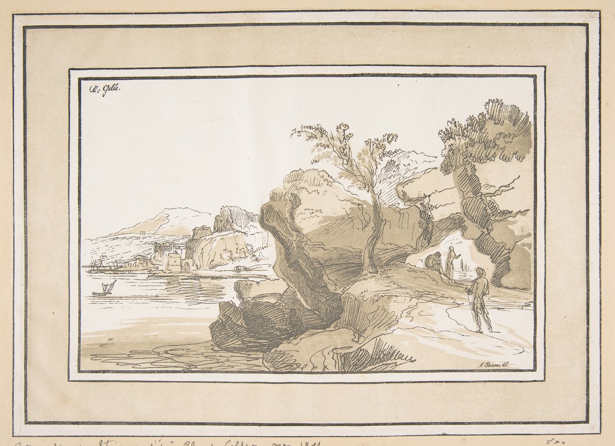 Paisagem, c. 1811. de Johann Nepomuk Strixner