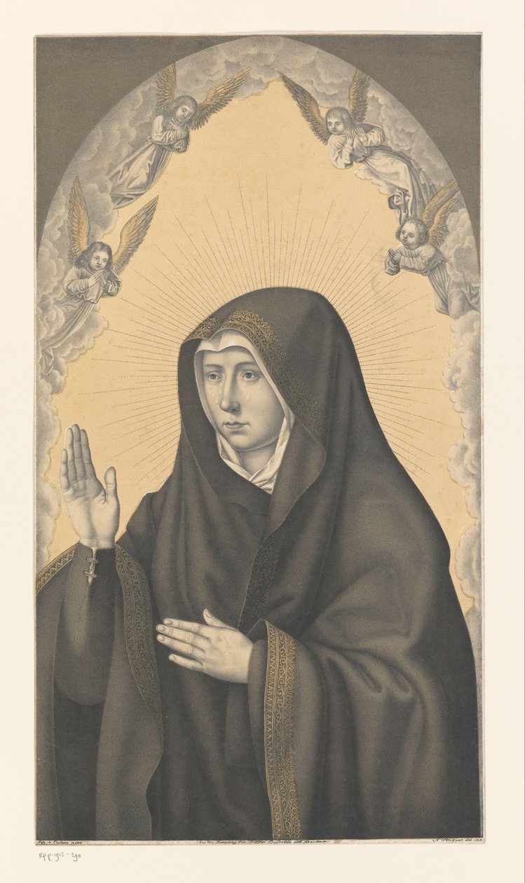 Maria como Mater dolorosa
Obras da colecção dos irmãos Boisserée (título da série)
Galerie des Frères Boisserée (título da série) de Johann Nepomuk Strixner