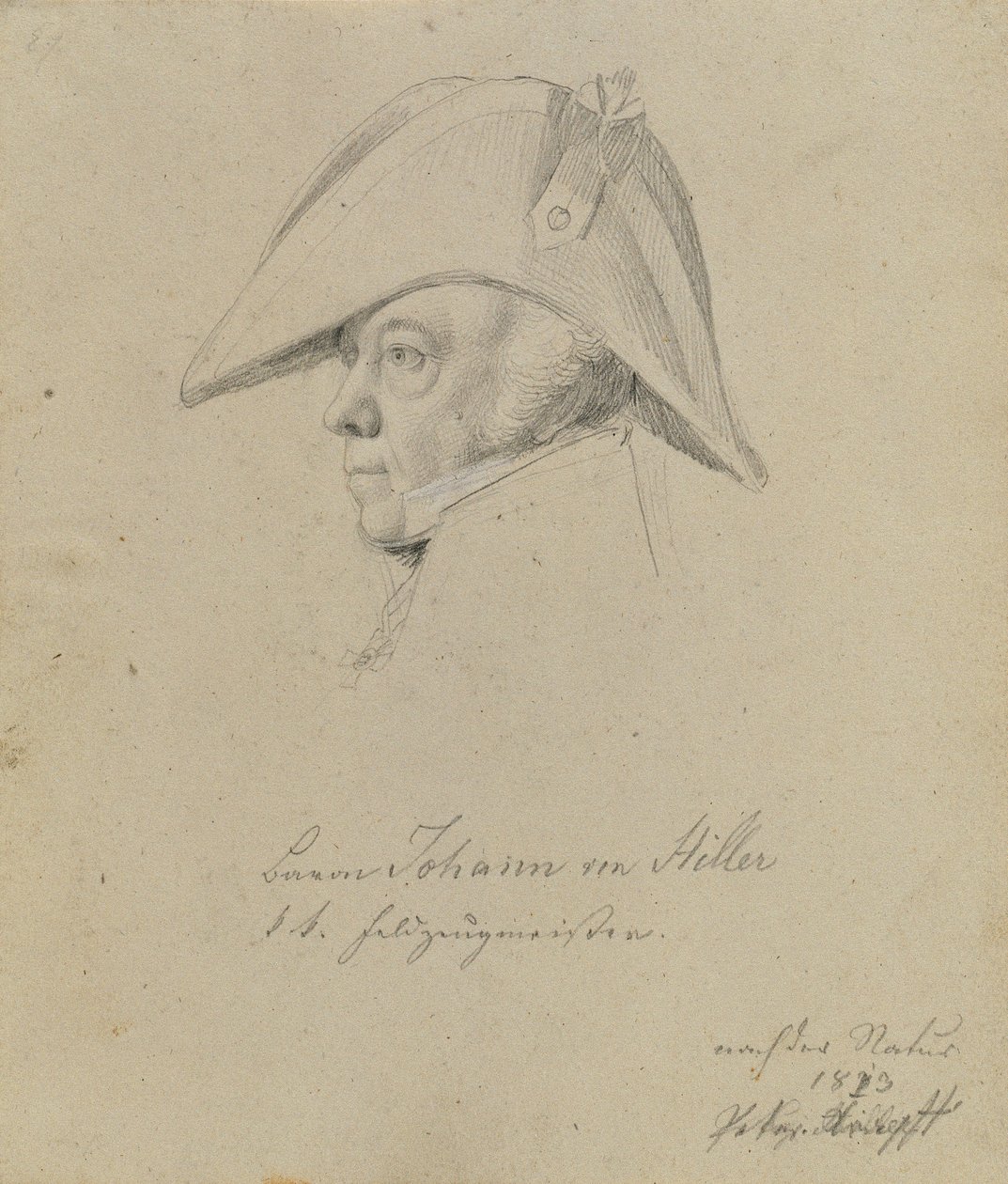 Barão Johann von Hiller de Johann Peter Krafft