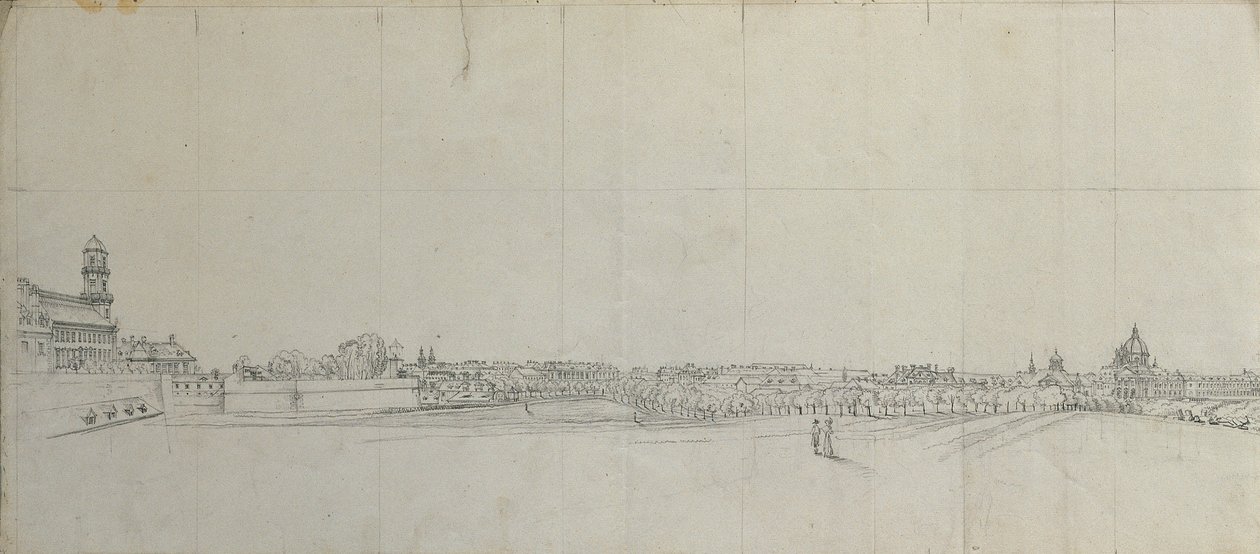 Vista sobre os subúrbios do sul de Viena de Johann Peter Krafft