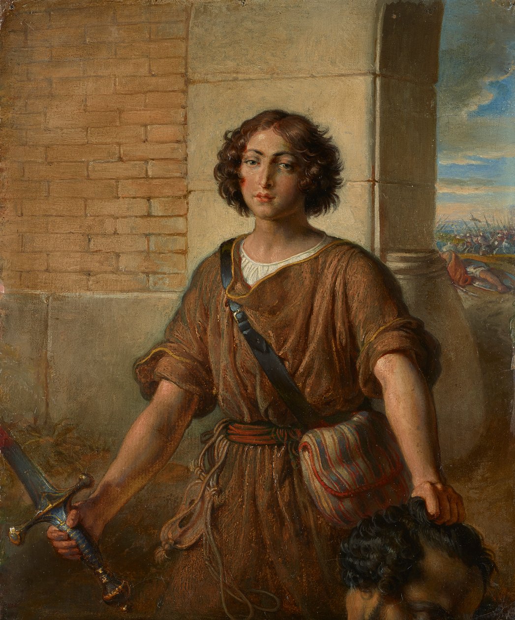 David com a cabeça de Golias de Johann Peter Krafft