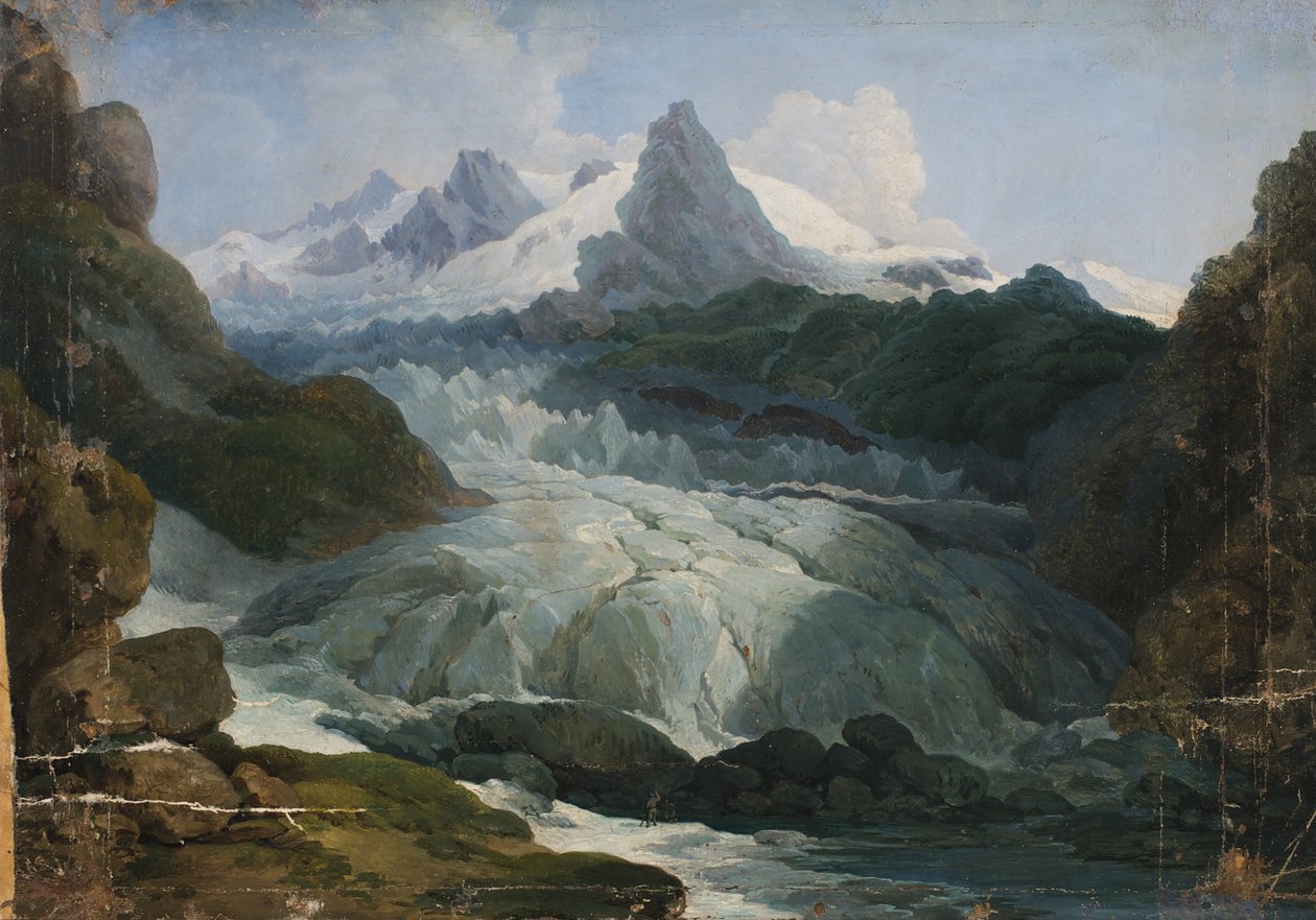 A geleira do Ródano de Johann Peter Krafft