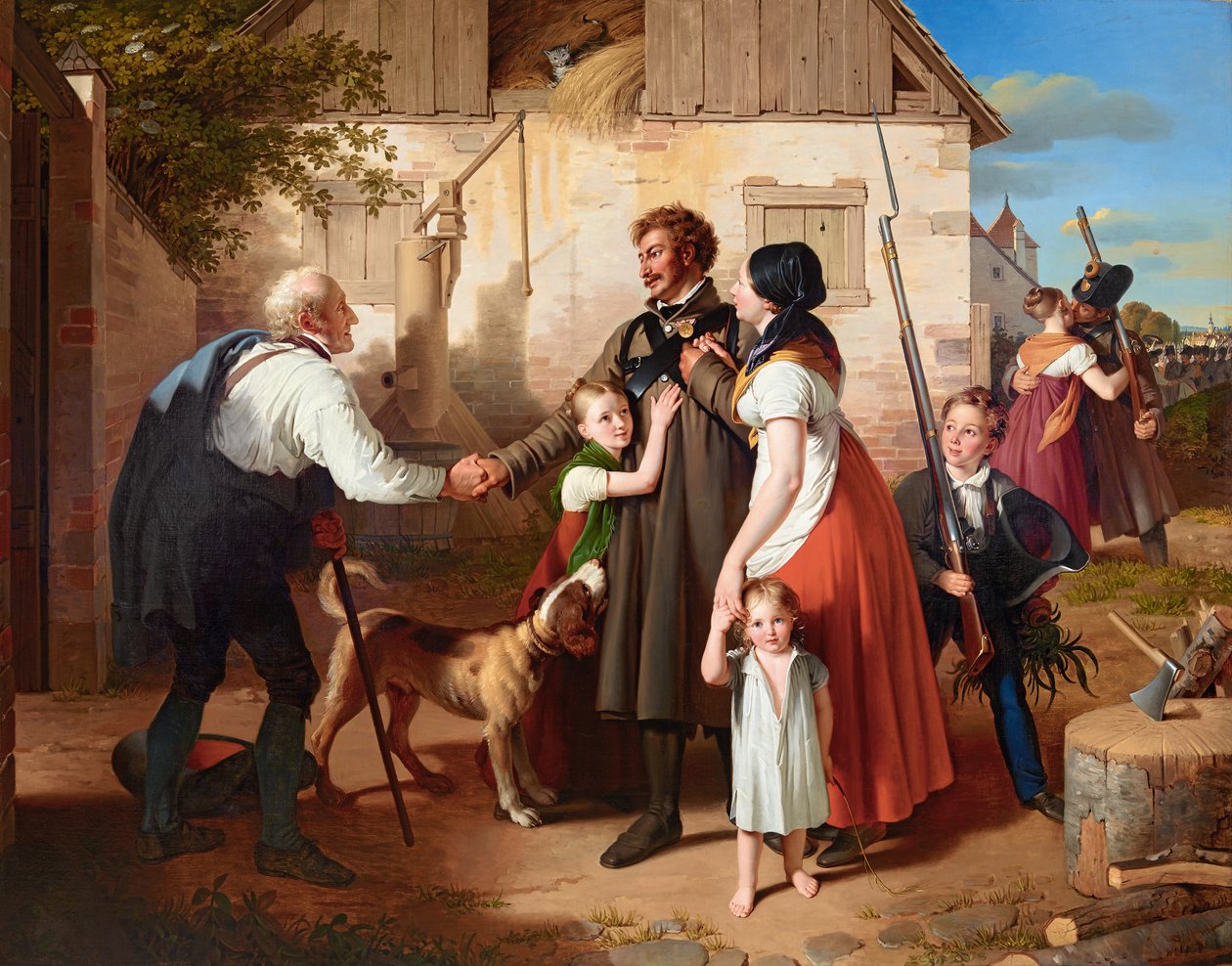 O regresso a casa do Landwehrman de Johann Peter Krafft